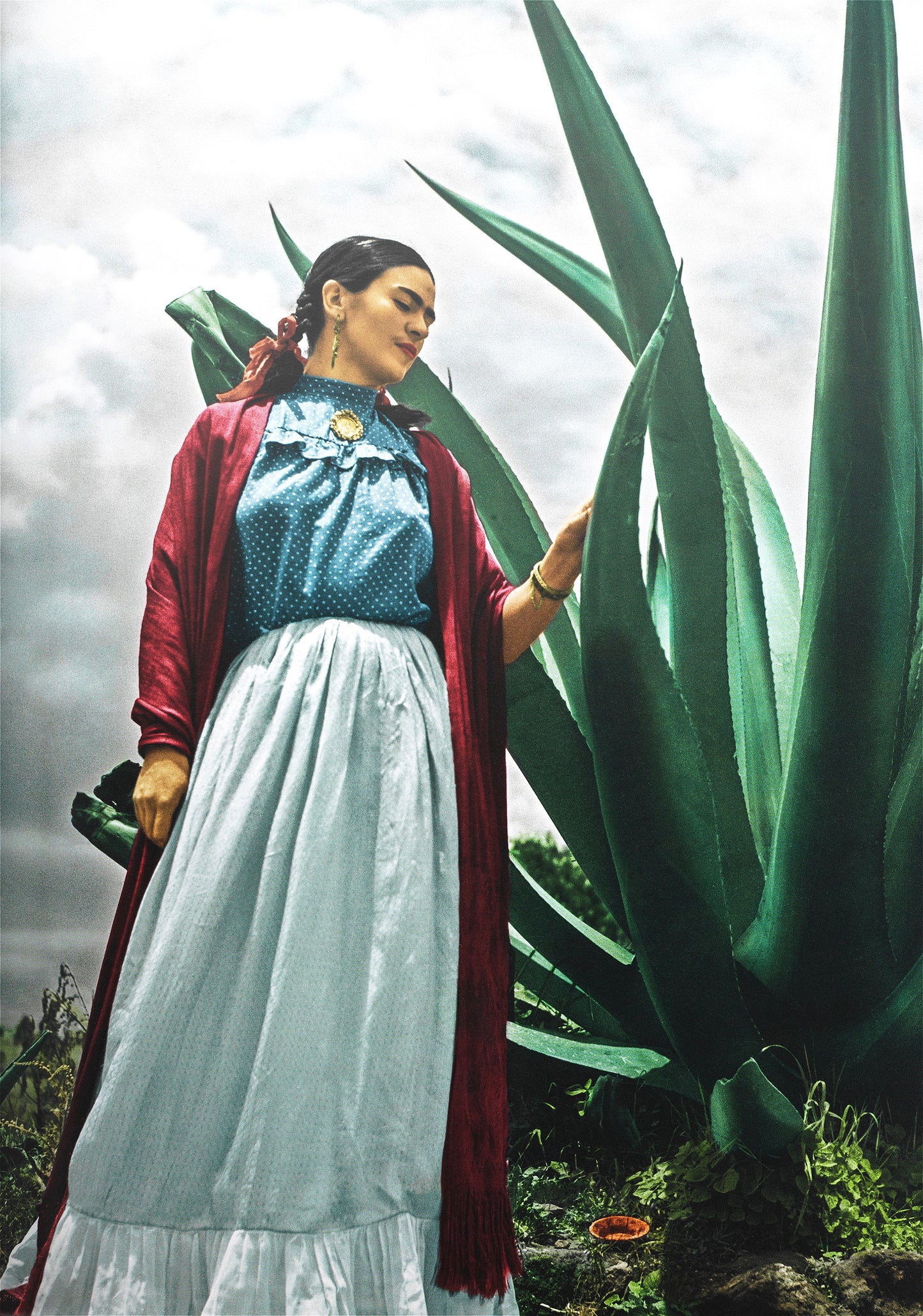 Frida Kahlo Self Portrait Nature Hanging Canvas, Wall Art Decoration Canvas Printed Canvas, home decor poster