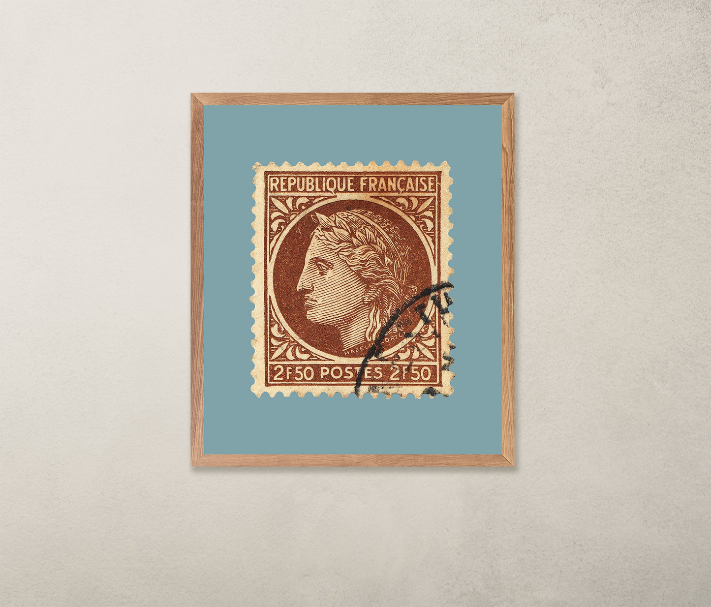 France Stamp Collection, Mazelin Series, Philately, Wall Hanging, Home Decor, Gift idea, Poster