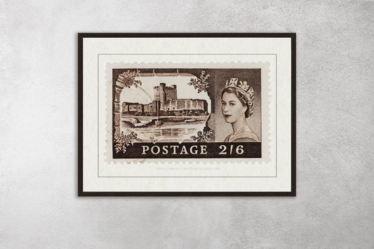 England Stamp Collection, Queen Elizabeth, Philately, Wall Hangings, Home Decor, Gift idea, Poster