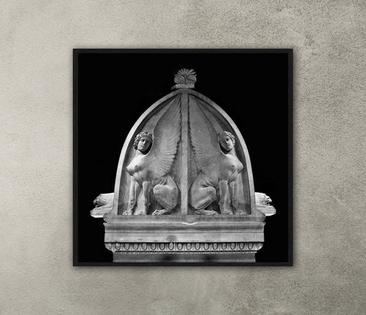 The Syphinxes of Lycian Sarcophagus, Istanbul Archaeology Museum Fine Art Print Poster,  Ancient art print, Home Decor Gift, Wall Hangings, Gift ideas