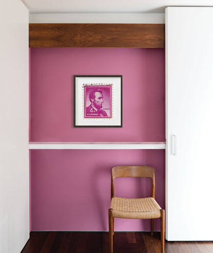 America Stamp Collection, Abraham Lincoln, Philately, Stamp Poster, Wall Decor, Gift idea