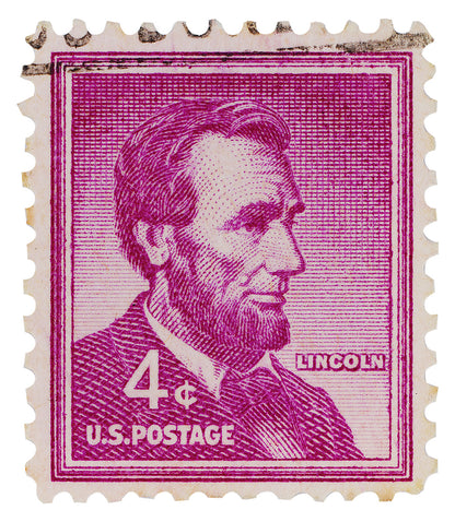 America Stamp Collection, Abraham Lincoln, Philately, Stamp Poster, Wall Decor, Gift idea
