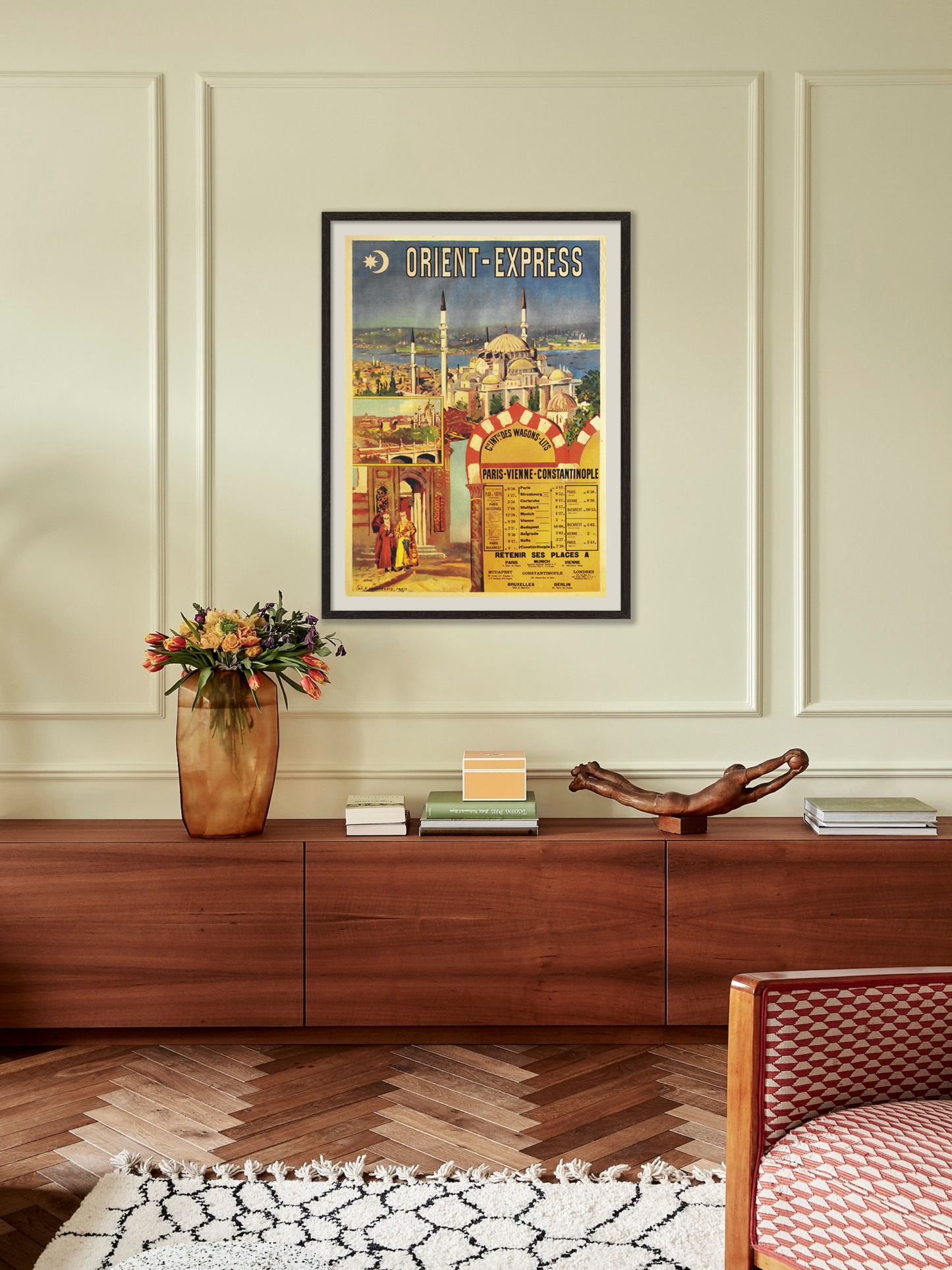 Orient Express Poster, Vintage Picture, Wall Hanging, Home Decor, Gift idea