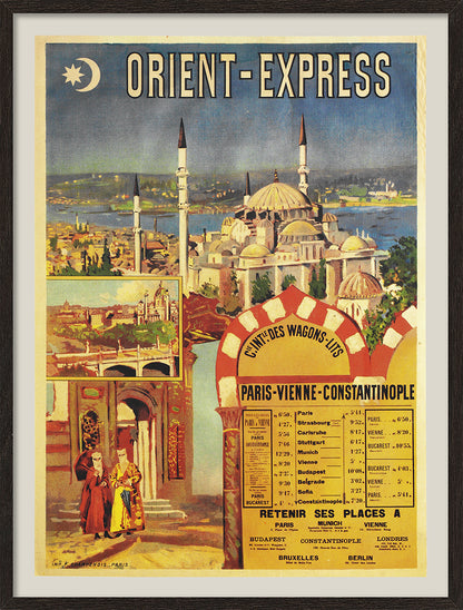 Orient Express Poster, Vintage Picture, Wall Hanging, Home Decor, Gift idea