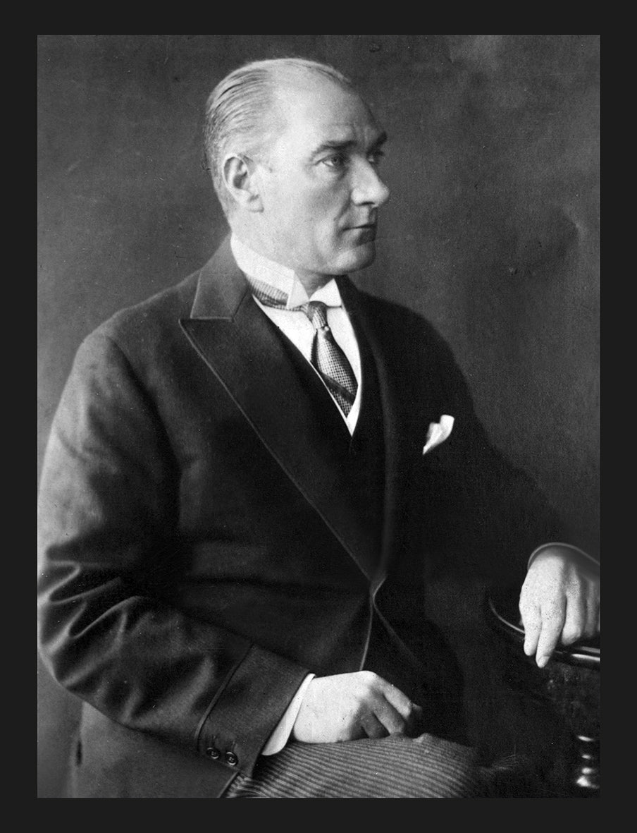 Ataturk Portrait Poster, History Monochrome Photography, Wall Hangings, Home Decor, Gift idea