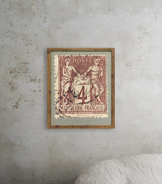 France Stamp Collection, Française Postes, Philately, Poster, Wall Hangings, Home Decor, Gift idea