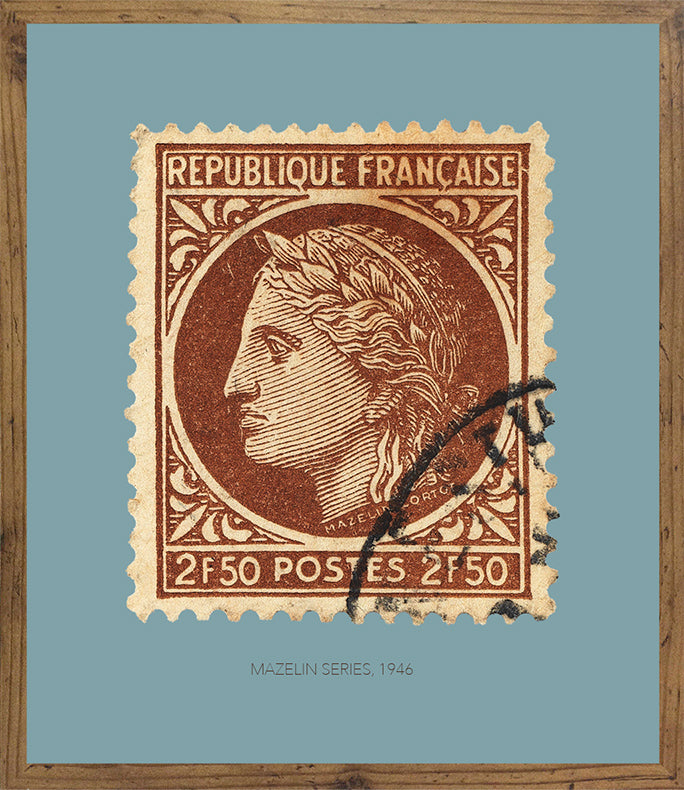 France Stamp Collection, Mazelin Series, Philately, Wall Hanging, Home Decor, Gift idea, Poster