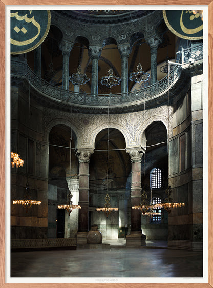 Hagia Sophia Museum, Marbles Columns, Byzantine Art, Architecture Poster, Wall Hangings, Home Decor, Gift idea
