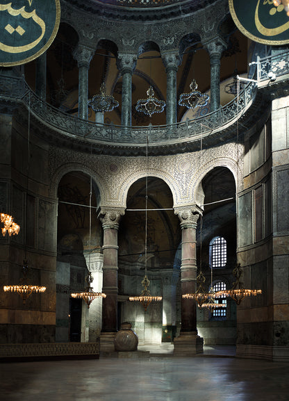 Hagia Sophia Museum, Marbles Columns, Byzantine Art, Architecture Poster, Wall Hangings, Home Decor, Gift idea