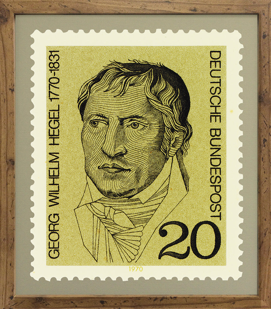 German Stamp Collection, Hegel, Philately, Poster, Wall Hangings, Home Decor, Gift idea