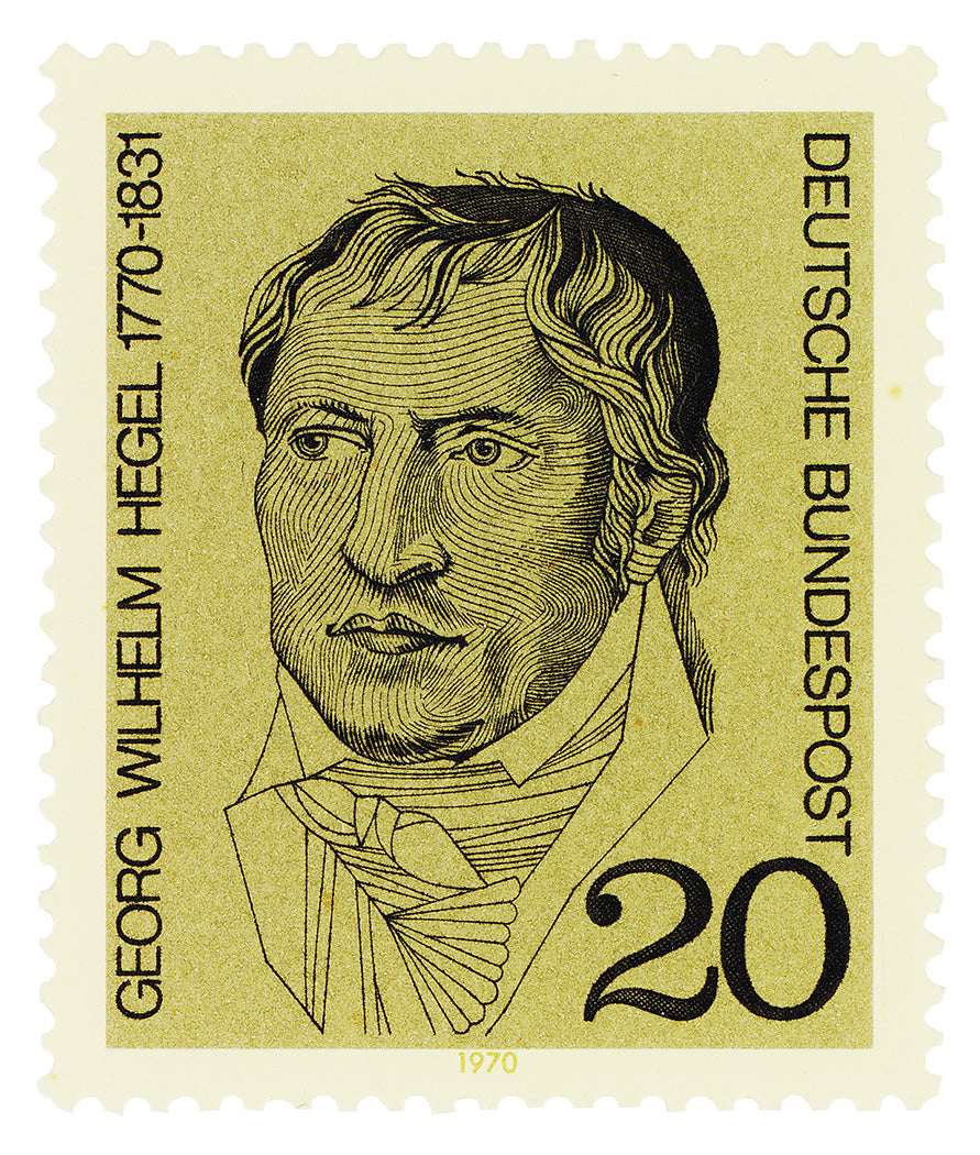 German Stamp Collection, Hegel, Philately, Poster, Wall Hangings, Home Decor, Gift idea