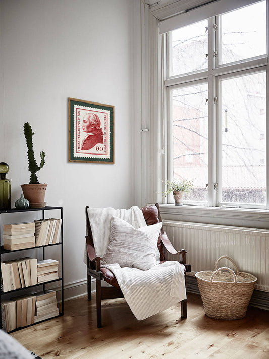 Germany Stamp Collection, Kant, Philately, Poster, Wall Hanging, Home Decor, Gift idea