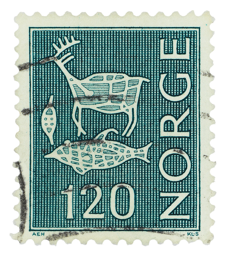 Norway Stamp Collection, Philately, Poster, Wall Hanging, Home Decor, Gift idea