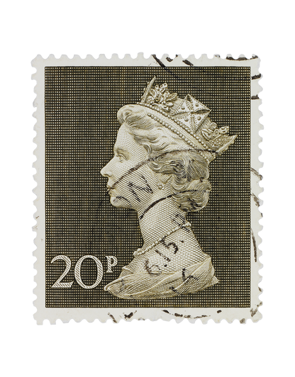 England Stamp Collection, Queen Elizabeth", Philately, Poster, Wall Hanging, Home Decor, Gift idea