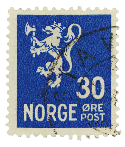 Norway Stamp Collection, The Lion Rampant, Philately, Poster, Wall Hanging, Home Decor, Gift idea