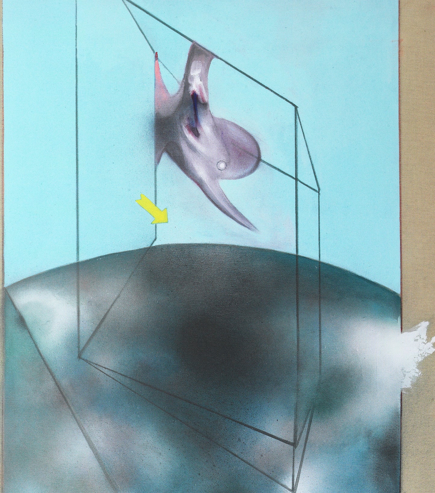 Francis Bacon, Study of a human body after Ingres Poster Exclusive Framed Canvas Print, Bacon painting, Vintage Poster, Artwork, wall art