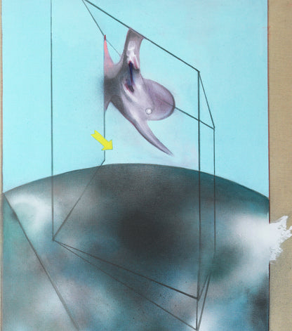 Francis Bacon, Study of a human body after Ingres Poster Exclusive Framed Canvas Print, Bacon painting, Vintage Poster, Artwork, wall art