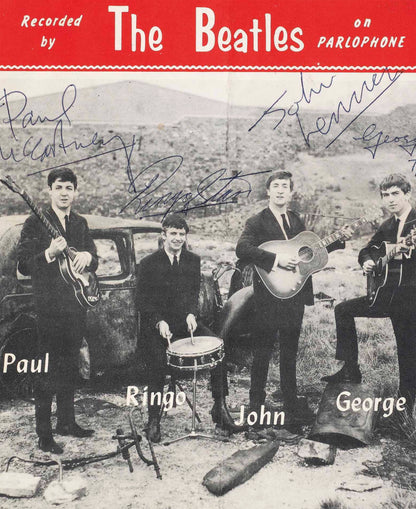 The Beatles Rock band Vintage Photo Poster Framed Canvas Print, Please please me Poster, Vintage Poster, Advertising Poster, Metal Poster