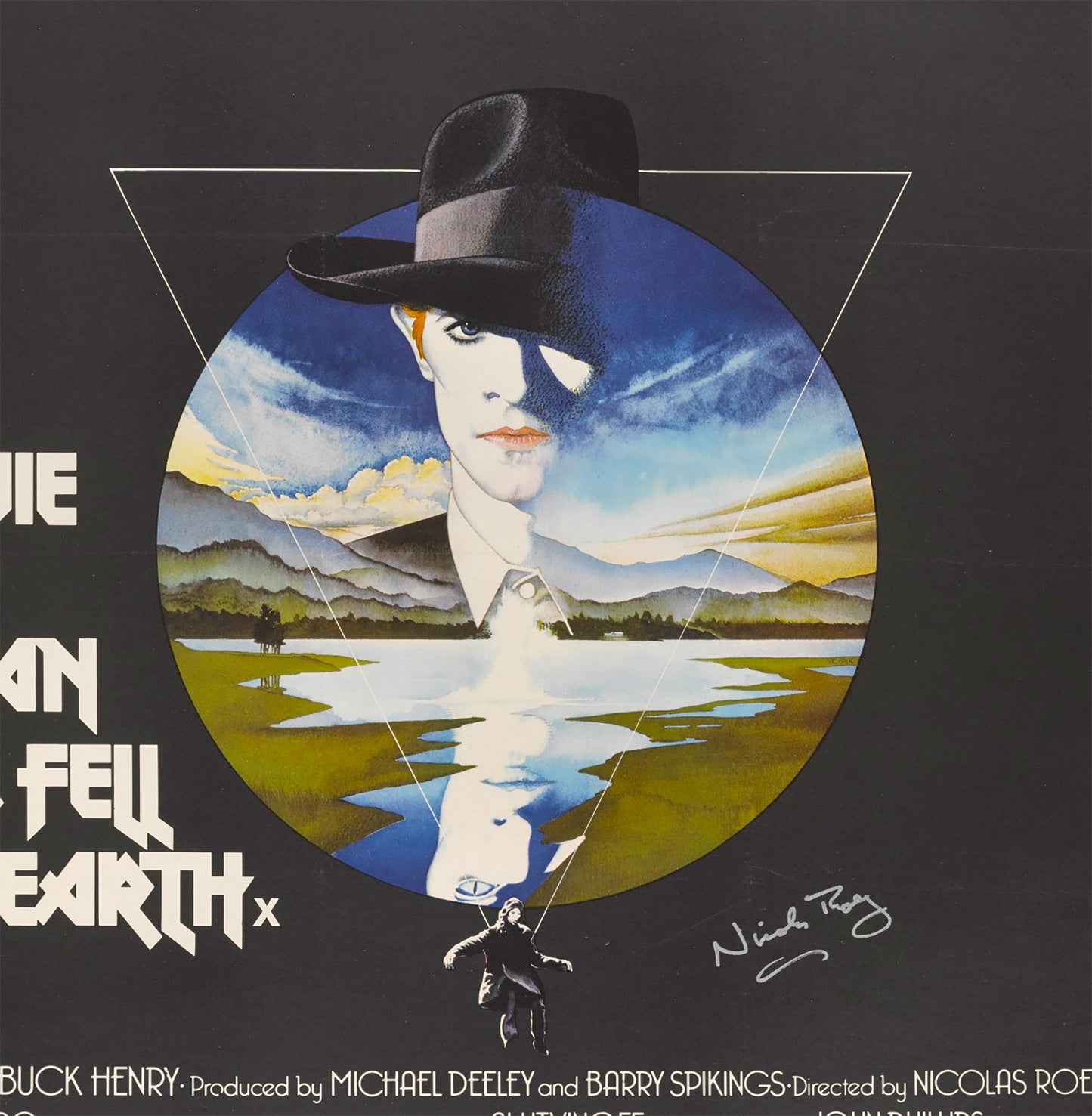 The Man Who Fell to Earth, British Poster Framed Canvas Print, Nicolas Roeg, Movie Poster, Film Poster, Advertising Poster, Vintage Poster