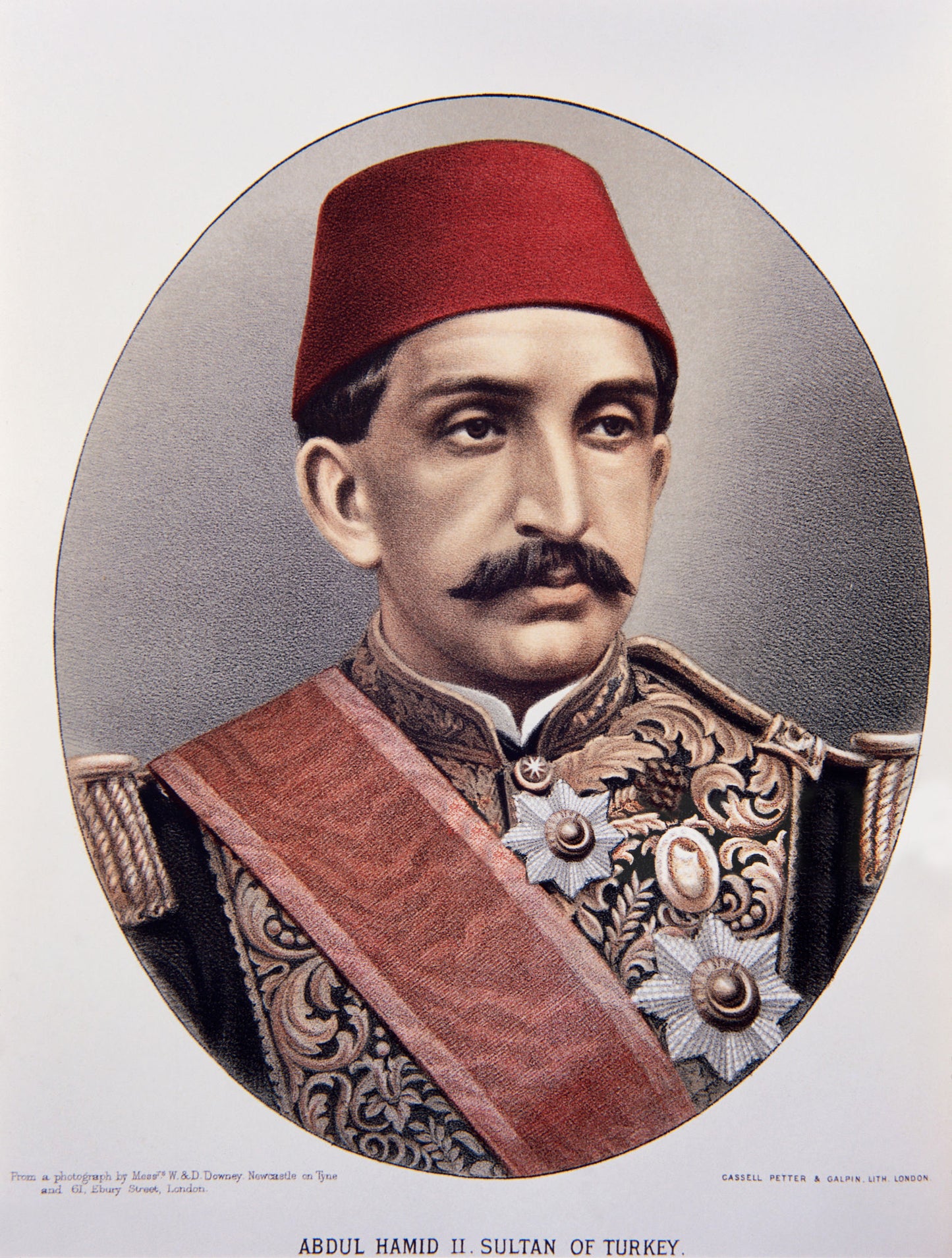 Ottoman Sultans Collection, Abdulhamid Portrait, Poster, Wall Hangings, Home Decor