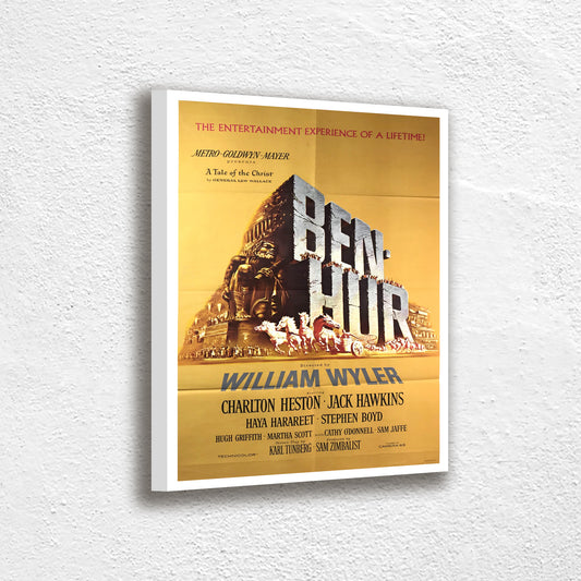 Ben Hur 1959 Advertising Poster Print Canvas, Wall Art, Printable Art, Digital Printable, Modern Art, Abstract Art, Wall art decor Canvas