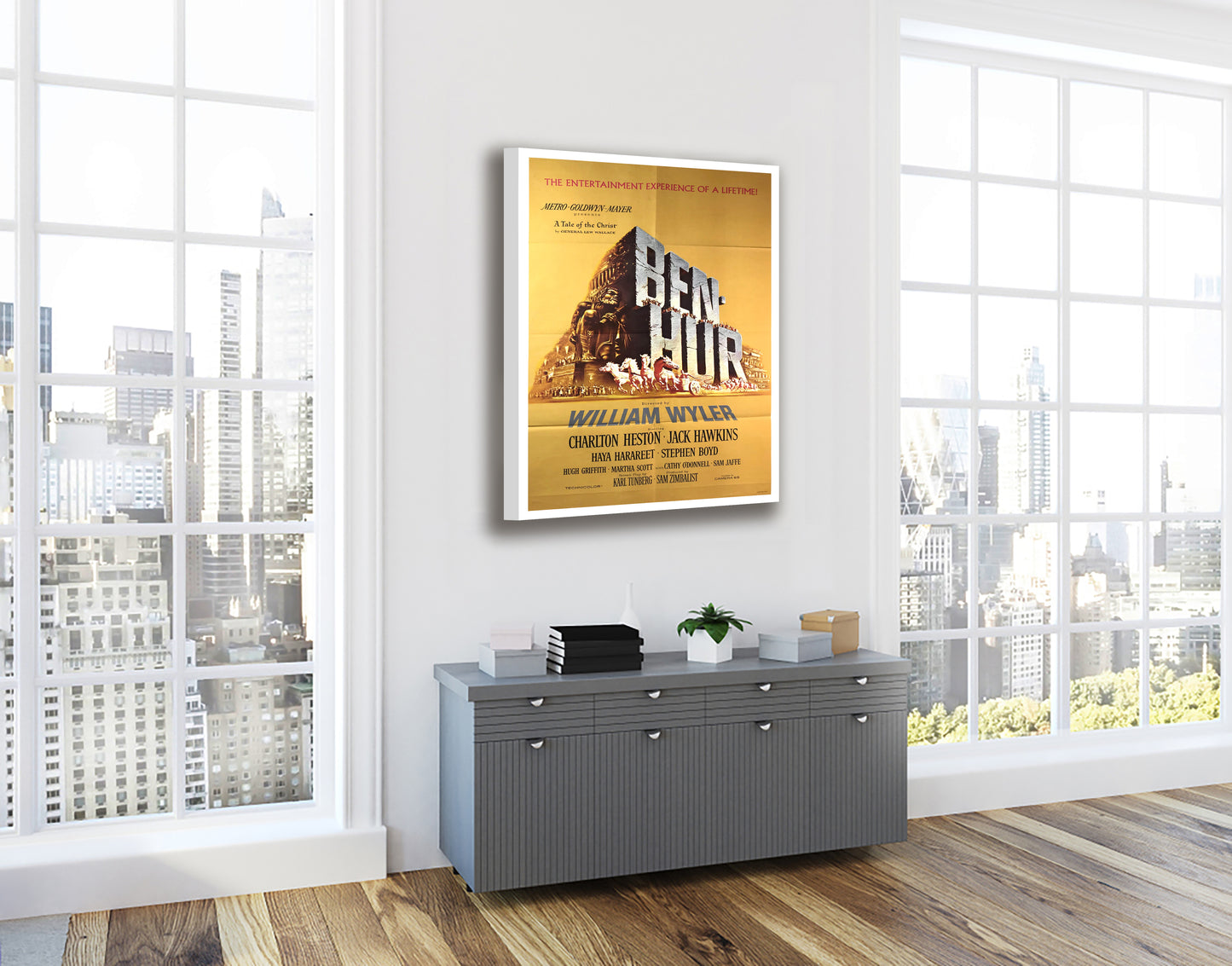 Ben Hur 1959 Advertising Poster Print Canvas, Wall Art, Printable Art, Digital Printable, Modern Art, Abstract Art, Wall art decor Canvas