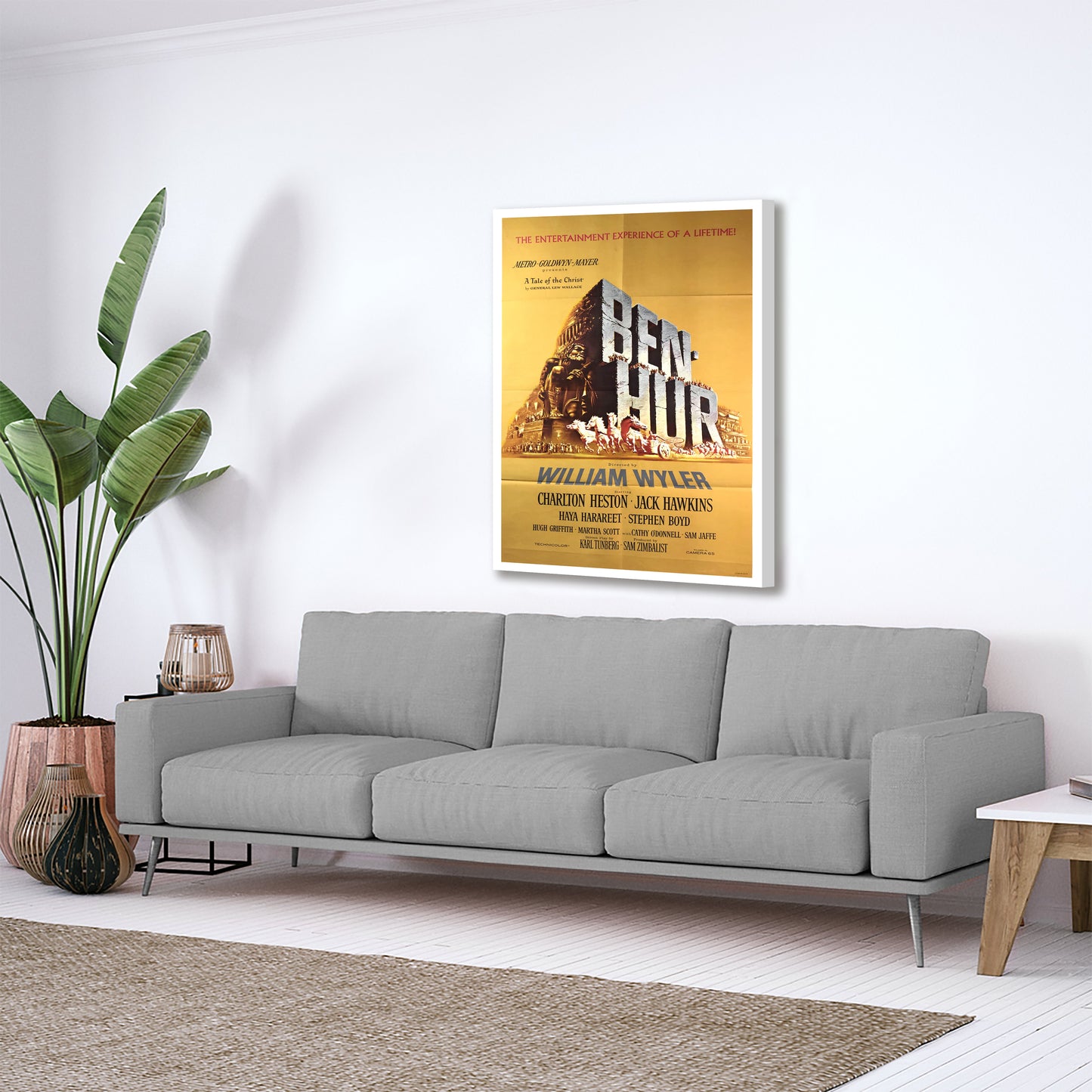 Ben Hur 1959 Advertising Poster Print Canvas, Wall Art, Printable Art, Digital Printable, Modern Art, Abstract Art, Wall art decor Canvas