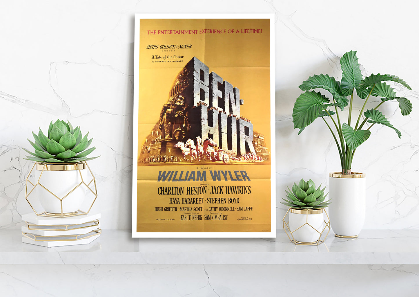 Ben Hur 1959 Advertising Poster Print Canvas, Wall Art, Printable Art, Digital Printable, Modern Art, Abstract Art, Wall art decor Canvas