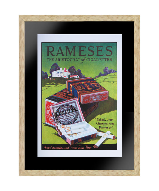 Rameses the Aristocrat of Cigarettes Vintage Poster, Wall Art, Abstract Wall Art, Modern Wall Art, Poster Paper or Canvas Print, Wall Decor