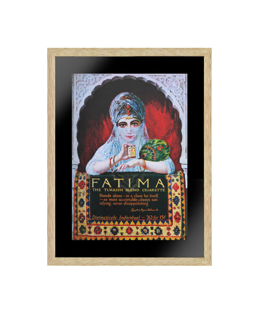 Fatima the Turkish Blend Cigarettes Vintage Advertising Wall Art, Abstract Wall Art, Modern Wall Art, Poster Paper or Canvas Print