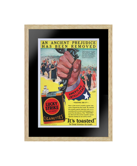 Lucky Strike Cigarettes Vintage Poster, American Wall Art, Abstract Wall Art, Modern Wall Art, Poster Paper or Canvas Print, Wall Decor