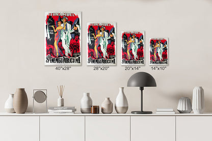 Fernandel Film Advertising Poster Print Canvas, Modern Art, Abstract Art, Wall art decor Canvas