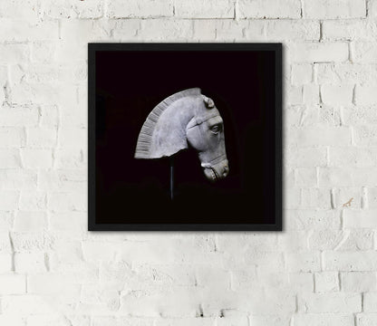 Head of a Horse, Istanbul Archaeology Museum Fine Art Print Poster, Horse Sculpture Print, Home Decor Gift, Wall Hangings Frame, Gift Ideas