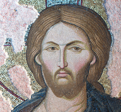 Chora Museum, Christ and the Holy Mary, Mosaic Photography, Christian Poster, Wall Hangings, Home Decor, Gift idea