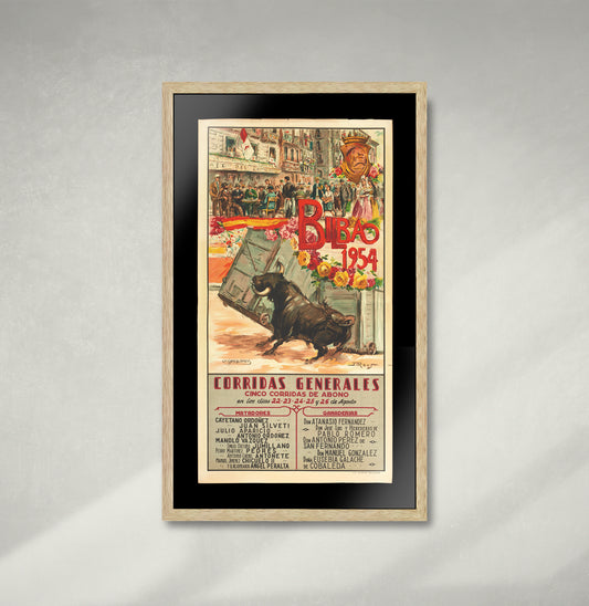 Spanish Bullfighting Vintage Fine Art Print Poster, Lithograph, Wall Hangings