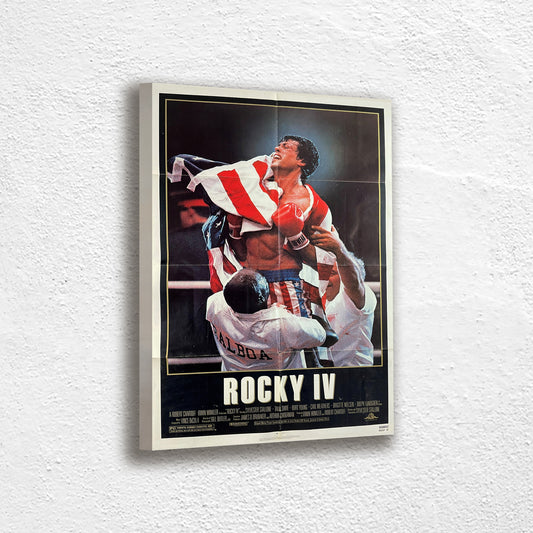 Rocky 4 Movie Poster Print Canvas, Scarce boxing style, winner boxer, Modern Art, Wall art decor Canvas