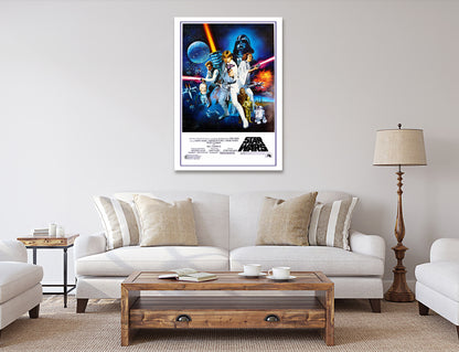 Star Wars Poster Print Canvas, Star Wars Decorative Wall Poster, Tom Chantrell Posters, Movie Poster, Modern Art, Wall art decor Canvas