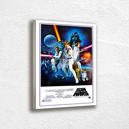 Star Wars Poster Print Canvas, Star Wars Decorative Wall Poster, Tom Chantrell Posters, Movie Poster, Modern Art, Wall art decor Canvas