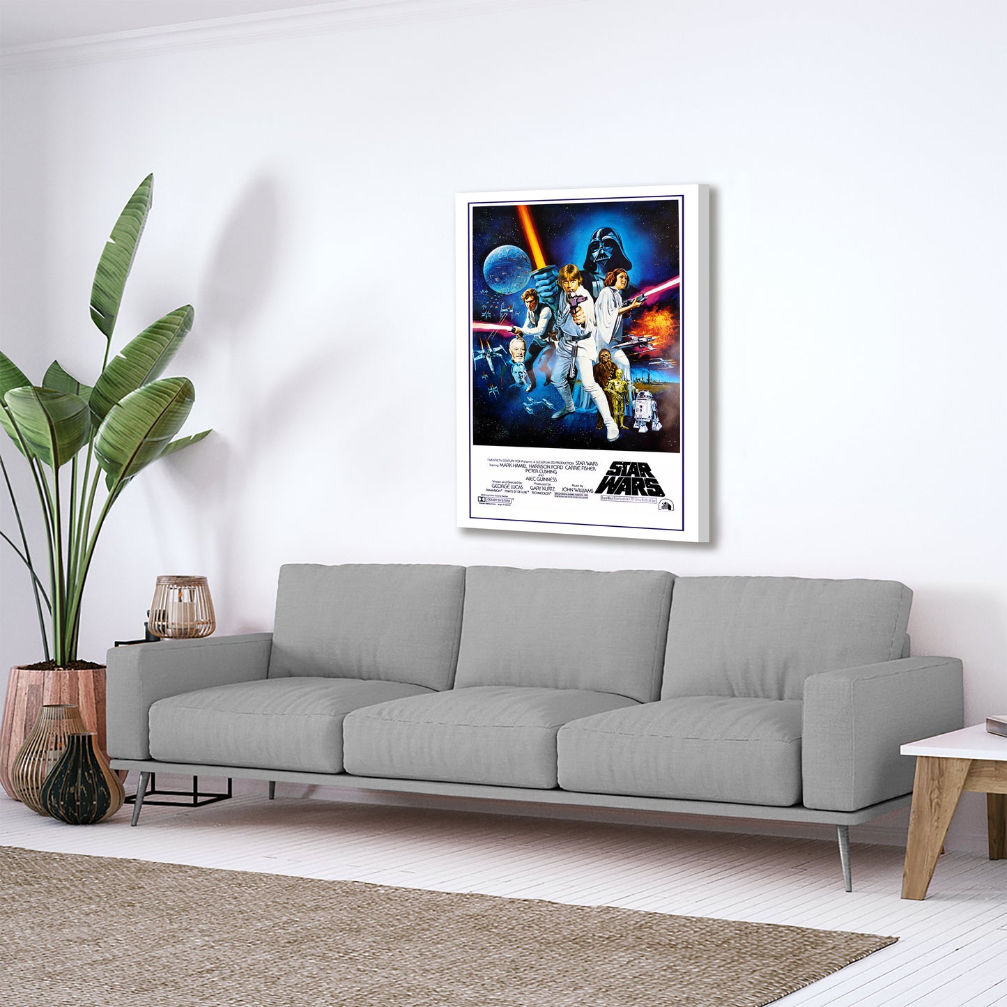 Star Wars Poster Print Canvas, Star Wars Decorative Wall Poster, Tom Chantrell Posters, Movie Poster, Modern Art, Wall art decor Canvas