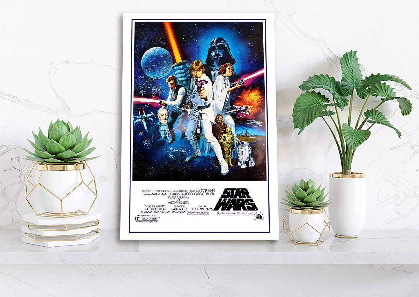 Star Wars Poster Print Canvas, Star Wars Decorative Wall Poster, Tom Chantrell Posters, Movie Poster, Modern Art, Wall art decor Canvas