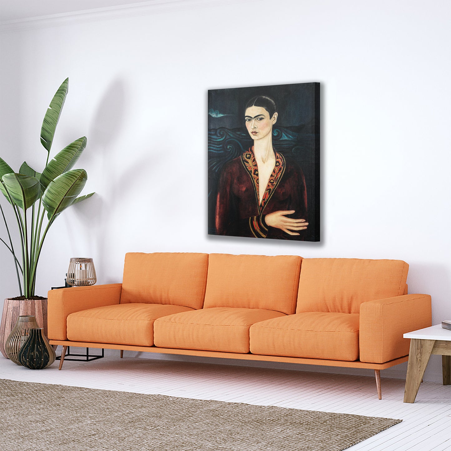 Frida Kahlo Self Portrait Canvas Wall Art Decoration Canvas Printed Canvas, home decor poster