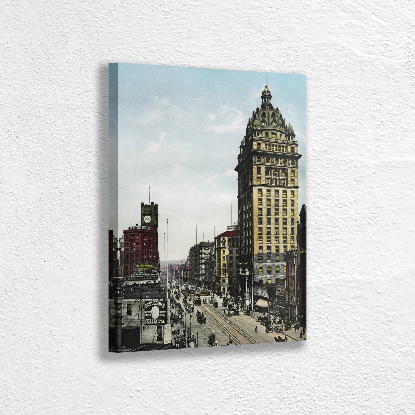 in 1898 San Francisco, Old San Francisco Street Photo Canvas, California Print Wall Art, San Francisco Street Poster, Home Decor Poster