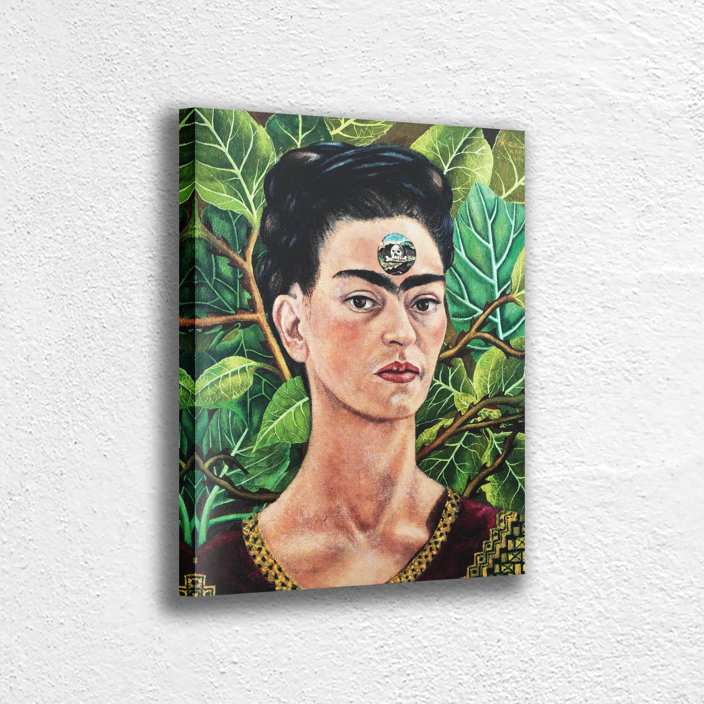 Frida Kahlo Self Portrait Canvas Wall Art Decoration Canvas Nature Printed Canvas, home decor