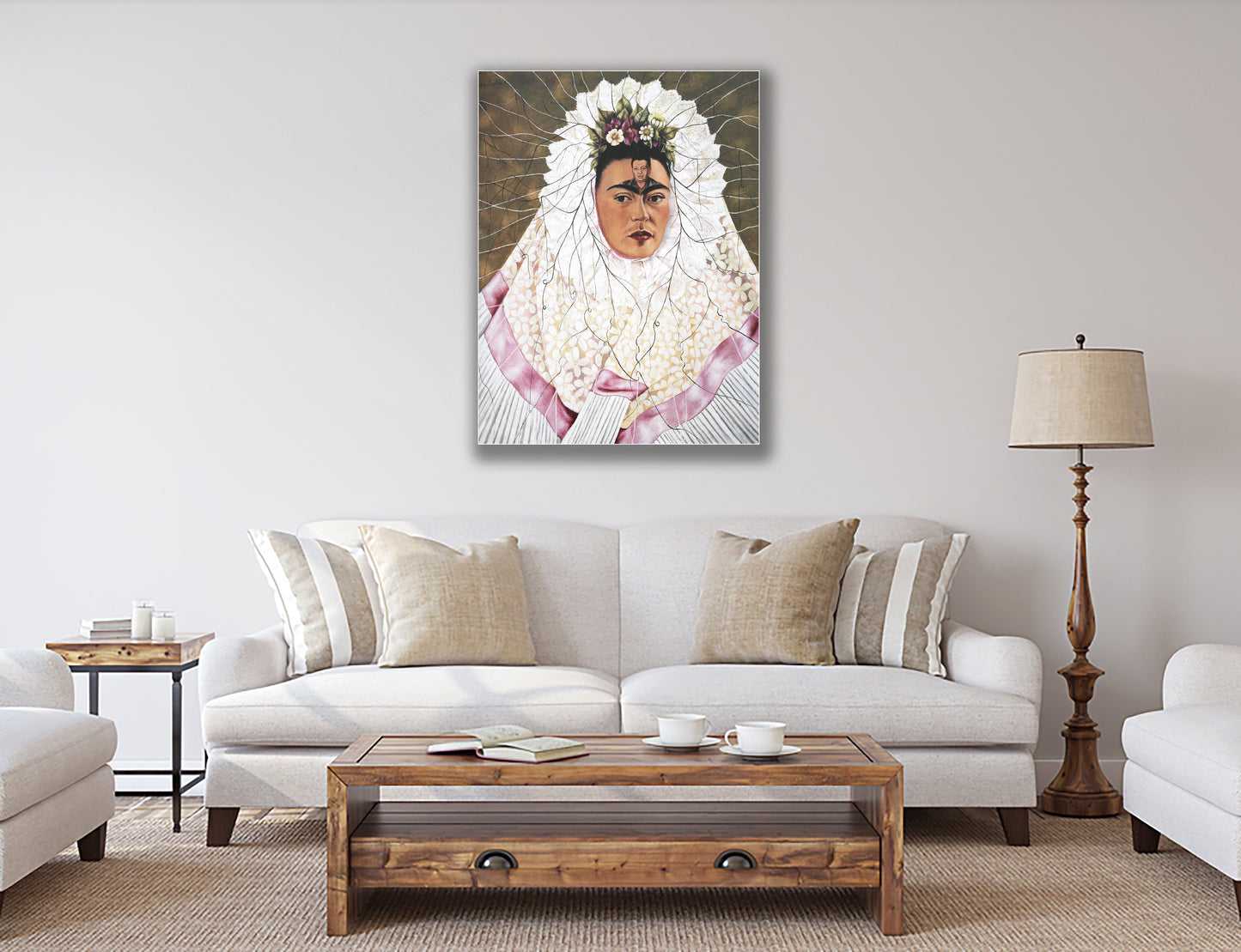 Frida Kahlo Hanging Poster, Canvas Wall Art Decoration, Printed Canvas, home decor, Portrait Poster