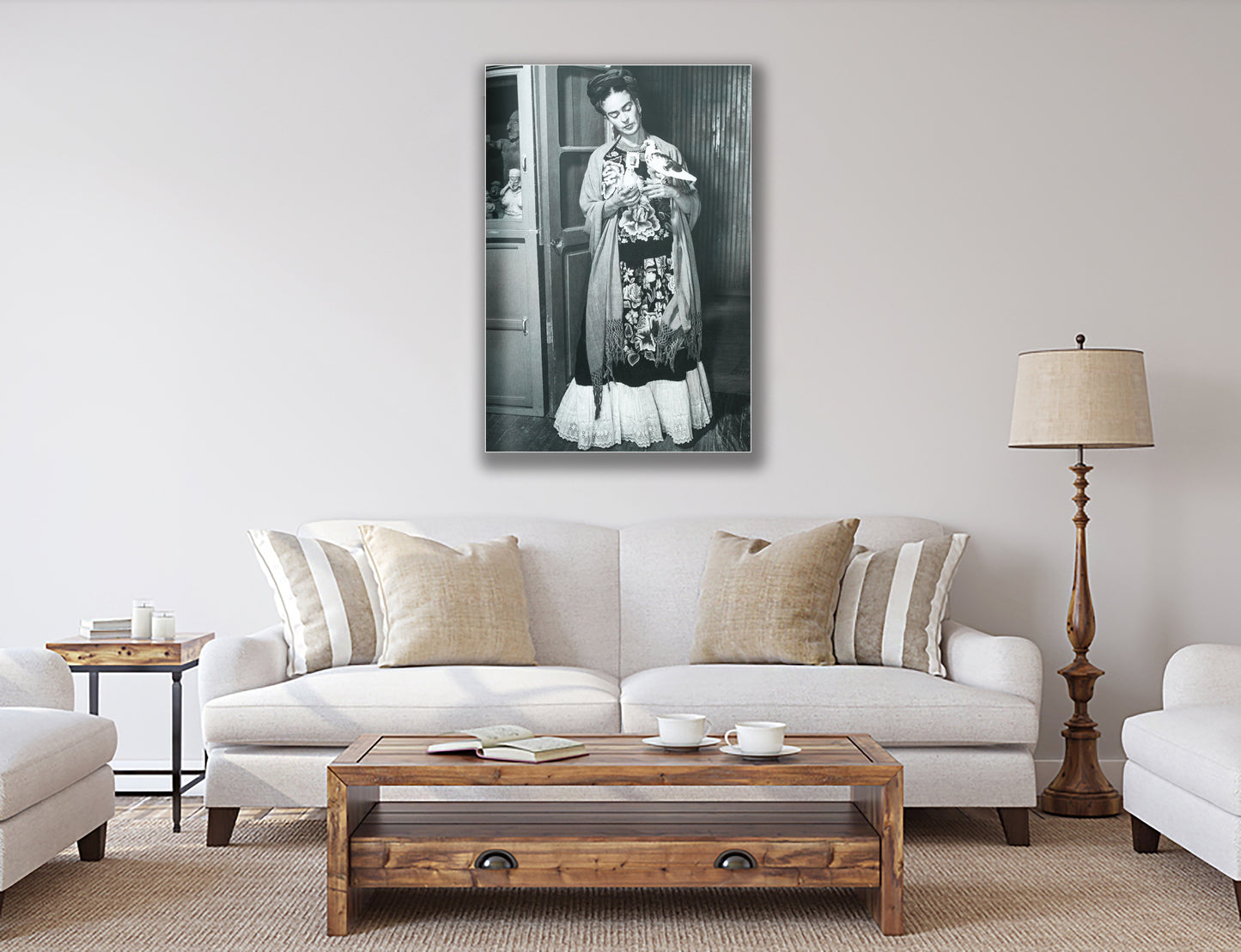 Frida Kahlo Self Portrait Canvas Wall Art Decoration Canvas Printed Canvas, home decor portrait poster