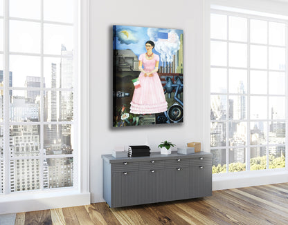 Frida Kahlo Self Portrait Canvas Wall Art Decoration Printed Canvas, home decor Portrait Poster