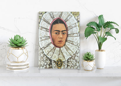 Frida Kahlo Self Portrait Canvas Wall Art Decoration Printed Canvas, home decor Portrait Poster