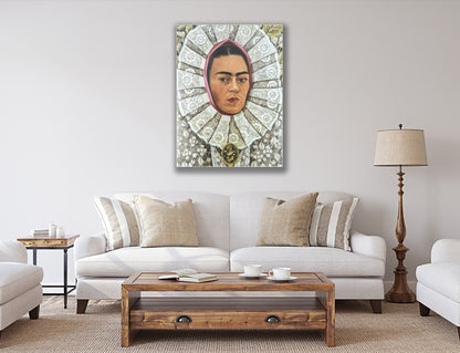 Frida Kahlo Self Portrait Canvas Wall Art Decoration Printed Canvas, home decor Portrait Poster