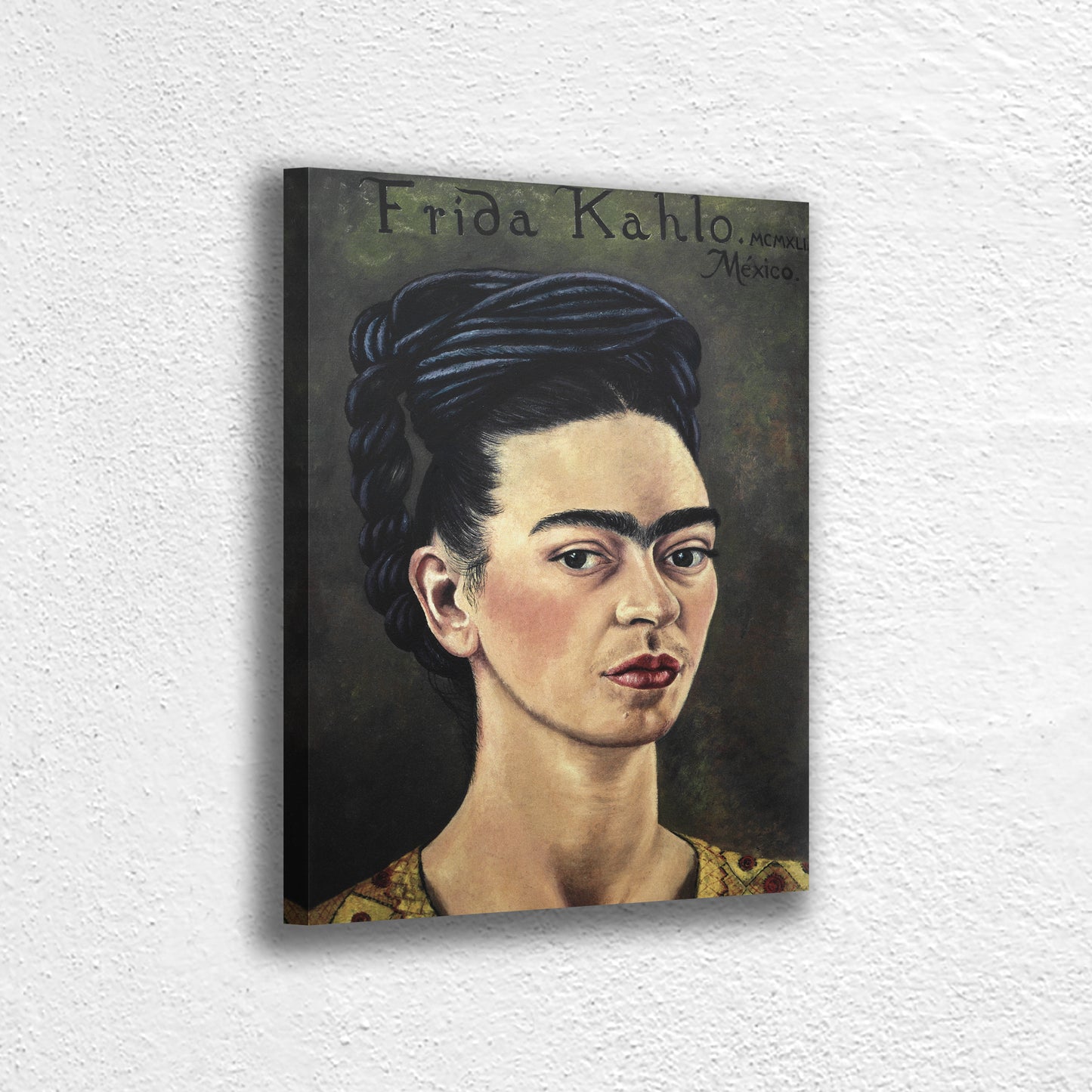 Frida Kahlo Self Portrait Canvas Wall Art Decoration Printed Canvas, home decor Portrait Poster