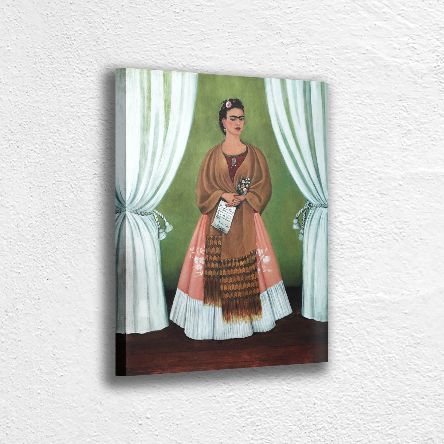 Frida Kahlo Self Portrait Canvas Wall Art Decoration Printed Canvas, home decor Portrait Poster